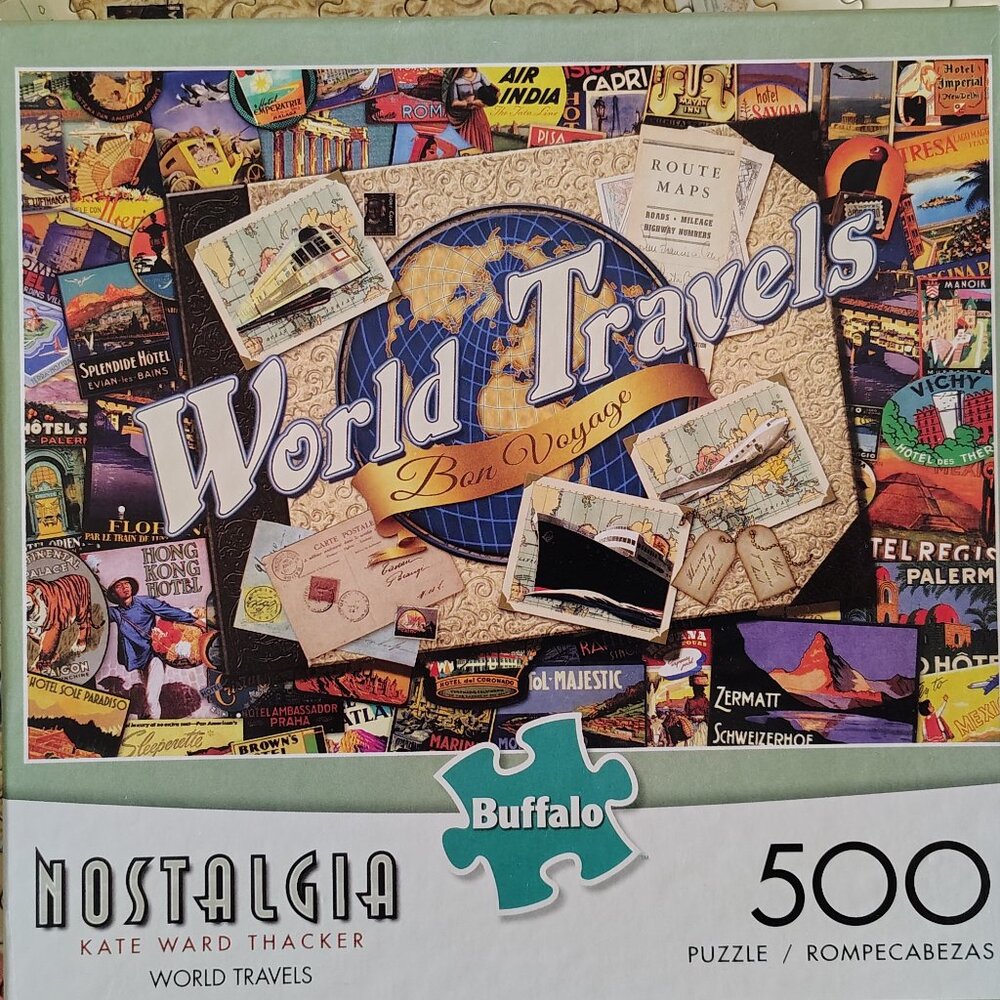Buffalo Brand Puzzle 500 Pieces Nostalgia Series World Travels